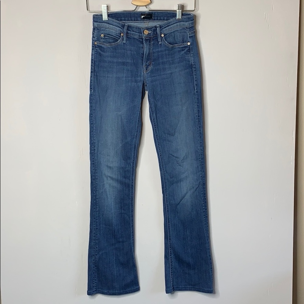 MOTHER The Runaway Skinny Flare Jeans Medium Kitty